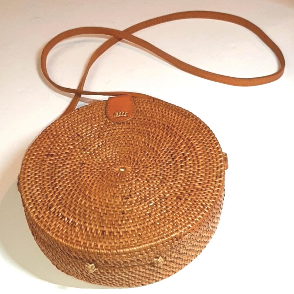BOHO RATTAN SHOULDER BAG - Picture 2 of 8